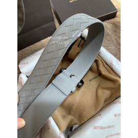 Bv Woven Calf Pin Buckle 38mm Belts Gray