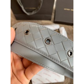 Bv Woven Calf Pin Buckle 38mm Belts Gray