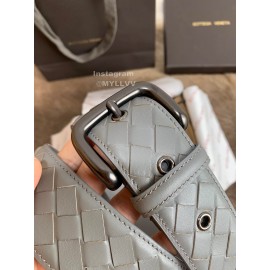 Bv Woven Calf Pin Buckle 38mm Belts Gray