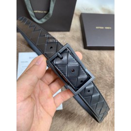 Bv Black Woven Calf Gun Color Pin Buckle 30mm Belts