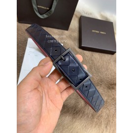 Bv Woven Calf Gun Color Pin Buckle 30mm Belts Navy