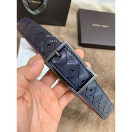 Bv Woven Calf Gun Color Pin Buckle 30mm Belts Navy