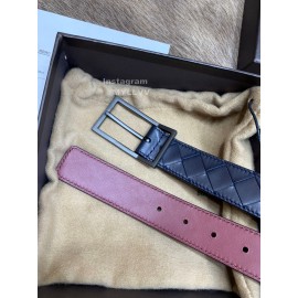Bv Woven Calf Gun Color Pin Buckle 30mm Belts Navy
