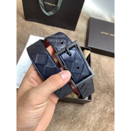 Bv Woven Calf Gun Color Pin Buckle 30mm Belts Navy