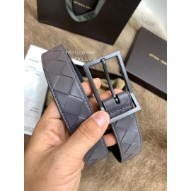 Bv Woven Calf Gun Color Pin Buckle 30mm Belts Gray