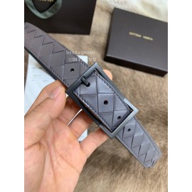 Bv Woven Calf Gun Color Pin Buckle 30mm Belts Gray