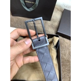 Bv Woven Calf Gun Color Pin Buckle 30mm Belts Gray