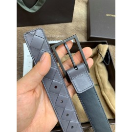 Bv Woven Calf Gun Color Pin Buckle 30mm Belts Gray