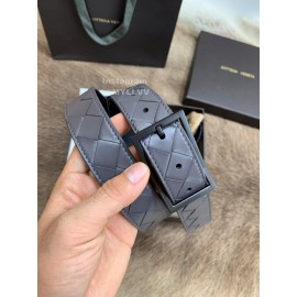Bv Woven Calf Gun Color Pin Buckle 30mm Belts Gray
