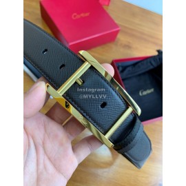Cartier Fashion Calf Gold Pure Copper Buckle 35mm Belts