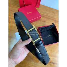 Cartier Fashion Calf Gold Pure Copper Buckle 35mm Belts