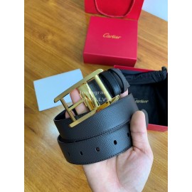 Cartier Fashion Calf Gold Pure Copper Buckle 35mm Belts