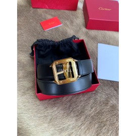 Cartier Leather Gold Pure Copper Buckle 35mm Belts
