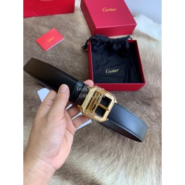 Cartier Leather Gold Pure Copper Buckle 35mm Belts