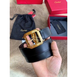 Cartier Leather Gold Pure Copper Buckle 35mm Belts