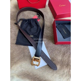 Cartier Leather Gold Pure Copper Buckle 35mm Belts