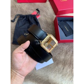 Cartier Leather Gold Pure Copper Buckle 35mm Belts