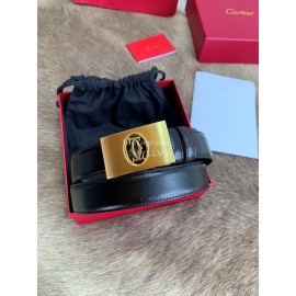 Cartier Calf Gold Pure Copper Buckle 35mm Belts Fo..