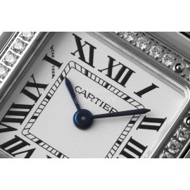 PanthèRe De Cartier 316 Refined Steel Diamond Watch Silver