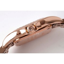 PanthèRe De Cartier 316 Refined Steel Diamond Watch Rose Gold