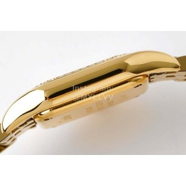 PanthèRe De Cartier 316 Refined Steel Diamond Watch Gold