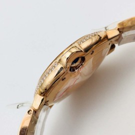 Cartier Eg Factory 42mm Diamond Dial Watch Rose Gold