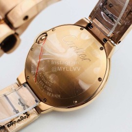 Cartier Eg Factory 42mm Diamond Dial Watch Rose Gold