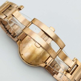 Cartier Eg Factory 42mm Diamond Dial Watch Rose Gold