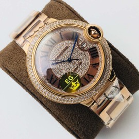 Cartier Eg Factory 42mm Diamond Dial Watch