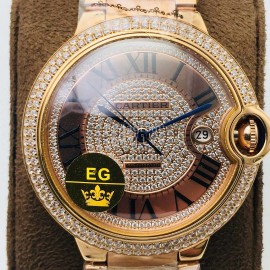 Cartier Eg Factory 42mm Diamond Dial Watch