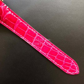 Cartier Santos Quick Switch Strap Diamond Watch Rose Red