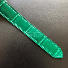 Cartier Santos Quick Switch Strap Diamond Watch Green
