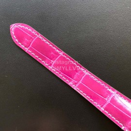 Cartier Santos Quick Switch Strap Diamond Watch Purplish Red