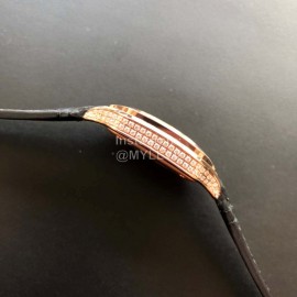 Cartier Santos Quick Switch Strap Diamond Watch Black