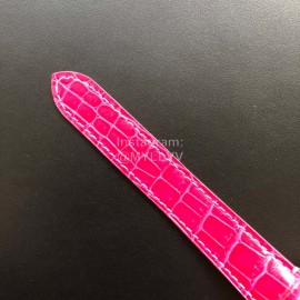 Cartier Santos Quick Switch Strap Diamond 30m Waterproof Watch Rose Red