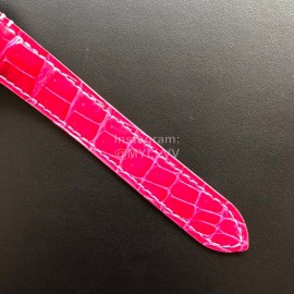 Cartier Santos Quick Switch Strap Diamond 30m Waterproof Watch Rose Red