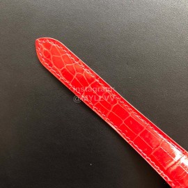 Cartier Santos Quick Switch Strap Diamond 30m Waterproof Watch Red