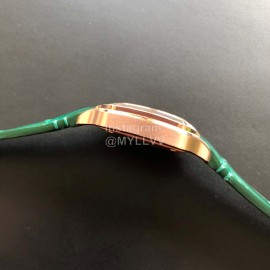 Cartier Santos Quick Switch Strap Diamond 30m Waterproof Watch Green