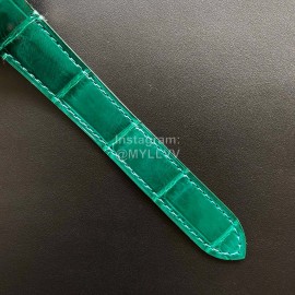 Cartier Santos Quick Switch Strap Diamond 30m Waterproof Watch Green