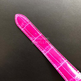 Cartier Santos Quick Switch Strap Diamond 30m Waterproof Watch Purplish Red