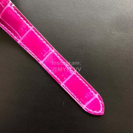 Cartier Santos Quick Switch Strap Diamond 30m Waterproof Watch Purplish Red