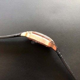 Cartier Santos Quick Switch Strap Diamond 30m Waterproof Watch Black