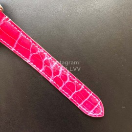 Cartier Quick Switch Strap 30m Waterproof Diamond Santos Watch Rose Red