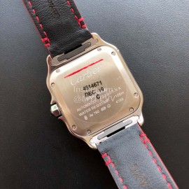 Cartier Quick Switch Strap 30m Waterproof Diamond Santos Watch Red