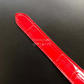 Cartier Quick Switch Strap 30m Waterproof Diamond Santos Watch Red