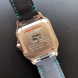 Cartier Quick Switch Strap 30m Waterproof Diamond Santos Watch Green