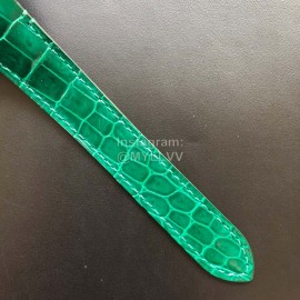 Cartier Quick Switch Strap 30m Waterproof Diamond Santos Watch Green