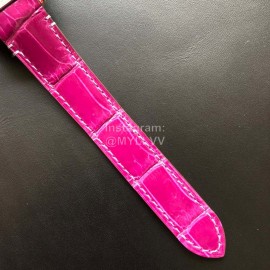 Cartier Quick Switch Strap 30m Waterproof Diamond Santos Watch Purplish Red