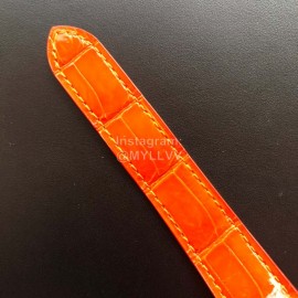 Cartier Quick Switch Strap 30m Waterproof Diamond Santos Watch Orange