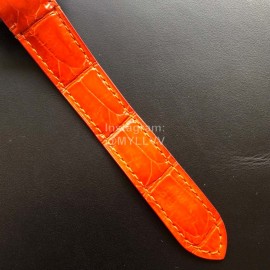 Cartier Quick Switch Strap 30m Waterproof Diamond Santos Watch Orange